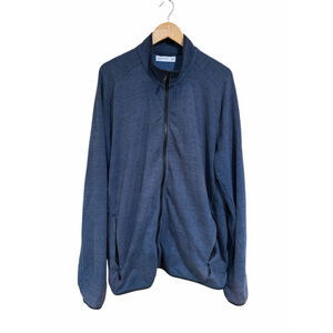 Hill City Full Zip Jacket Performance Athletic Blue Stretch Running Gym XXL